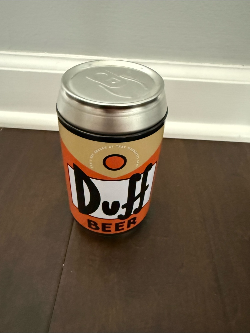 Simpsons Duff Beer Can metal container with pack of playing cards